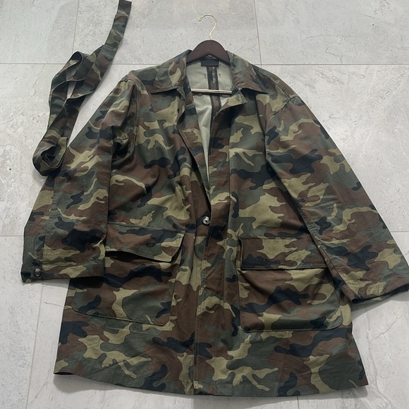 Fear of God Camo Cotton Ripstop Military Coat - Picture 8 of 14